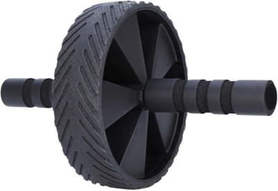 Buikwiel Buikroller - Core trainer - Buikspieren trainen - Verbeterde balans stabiliteit - 560 Gram - Zwart