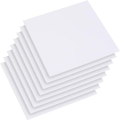 PVC Schuimplaten - Knutselmateriaal - Ambachtelijke Projecten - Lichtgewicht Duurzaam Materiaal - 28x29 cm 3mm - Wit