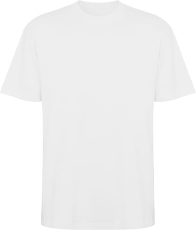 Wit oversized unisex t-shirt katoen Model Bull merk Roly maat L