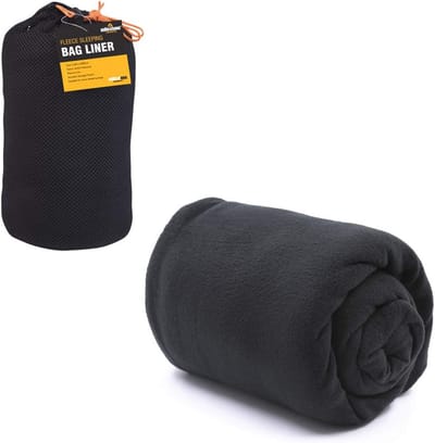 Fleece slaapzak inlegdoek - Comfort en warmte voor camping en festivals - Compact en eenvoudig te reinigen - 220 x 85 cm
