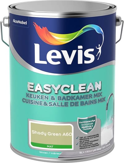 Levis - Easyclean Keuken & Badkamer Mix - Shady Green A60 - Mengverf - 5 L