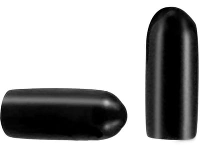 Dailygoods- Eindkappen 10 Stuks - PVC/Rubber Draadbeschermers - Ronde Buis - Flexibel/Geïsoleerd - Binnenste Dia. 35mm - Zwart
