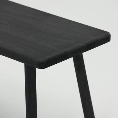 House Doctor houten bank Nadi zwart 120cm