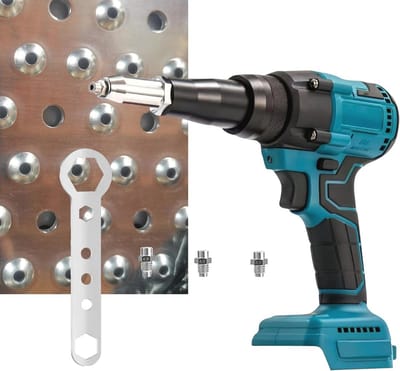 Draadloze popnageltang - 20000N kracht met borstelloze motor, geschikt voor 18V accu, voor 2.4 - 4.8 mm blindnagels in werkplaats en bouw