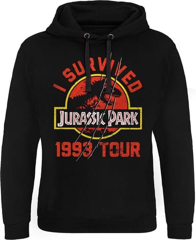 Jurassic Park 1993 Tour Epic Hoodie Black-XL