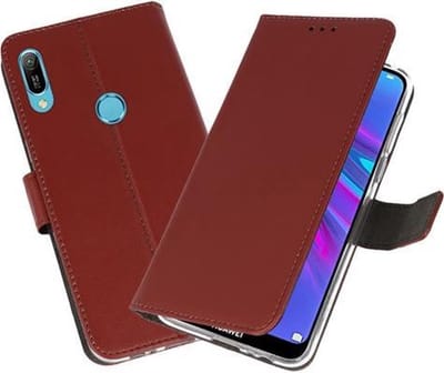 Bestcases Pasjeshouder Telefoonhoesje Huawei Y6 - Y6 Prime (2019) - Bruin