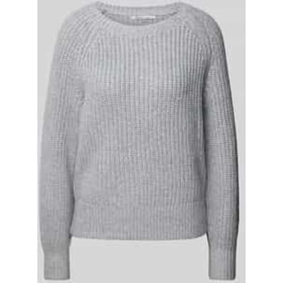 Regular fit gebreide pullover met lichte ballonmouwen