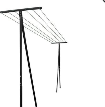 Set van 2 droogpalen + 60M draad inbegrepen