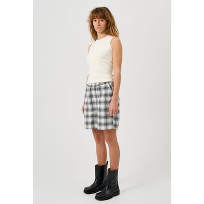 Soulland Mira Plush Top Off White Maat: XXS/XS | Mouwloze Tops Outlet | Unisex | Wit