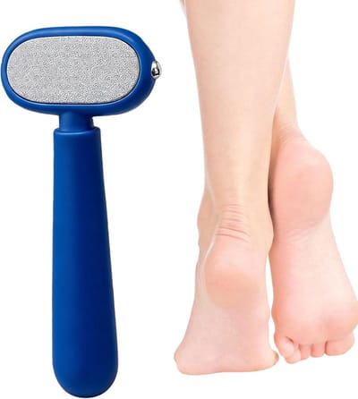 Voetvijl - Eeltverwijderaar Rasp - Voeten Glad Maken - Dubbele Textuur - 11.5 cm - Blauw