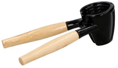 Alpina notenkraker flessenopener 2-in-1 – hout – metaal – 16,5 x 5,6 x 11,4 cm
