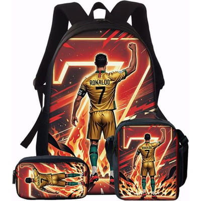 3-delige Schoolrugzakset voor Studenten Grote Capaciteit Oxford Stof Schooltas met Schouderband en Etui 3 piece set