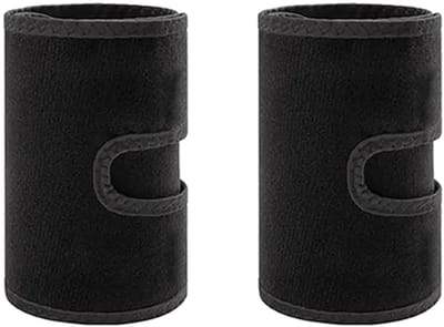 SnelShoppen - Compression Cuff voor Biceps Steun - Verstelbare Arm Band voor Mannen en Vrouwen - 2 Stuks - Hoogwaardige Polyester - Zwart - Voor Sport