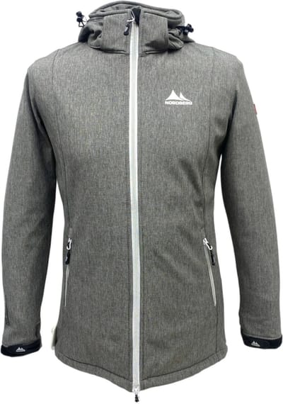 Nordberg Ronda - Softshell Outdoor Zomerjas Dames - Grey Melange - Maat L