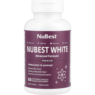 NuBest, Nubest White, 60 Plantaardige Capsules