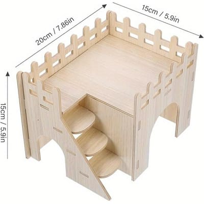 1 pièce de Jouets pour Hamster, Maisonnette de Cachette Balançoire Culbute Jouets d'Entraînement, Convient aux Gerbilles, Souris, Hamsters Nains