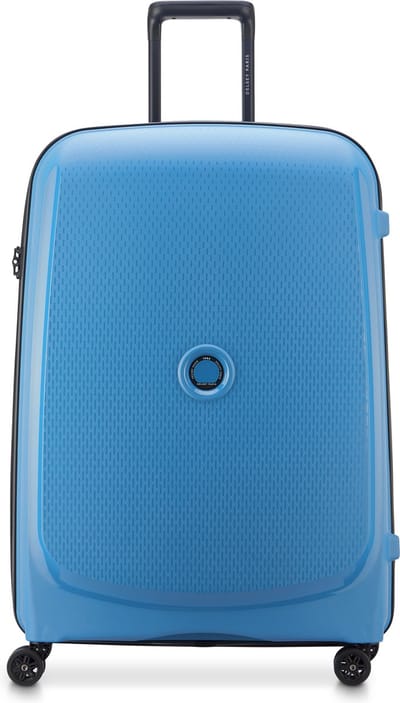 Delsey Belmont Plus Grote Reiskoffer 76 cm – Gerecycled PP – 102L – 4,5 kg – TSA Slot – SECURITECH® Rits – 4 Dubbele Wielen - Zinc Blue