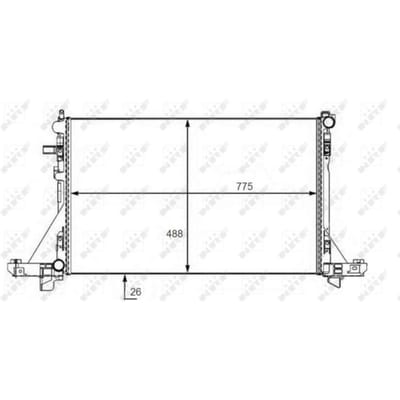 Radiator, motorkoeling NRF 58481