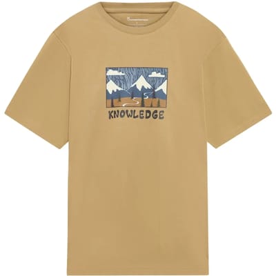 T-shirt met bedrukking voor Organic Cotton KnowledgeCotton Apparel