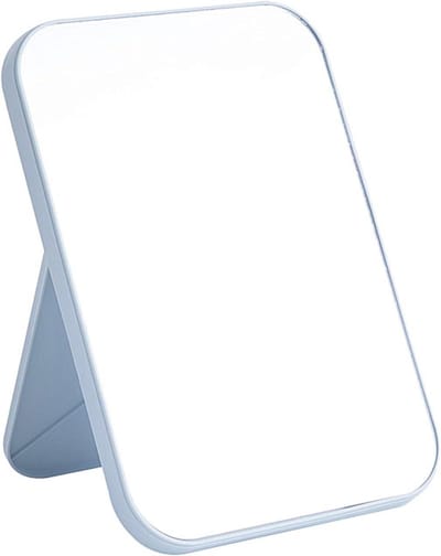 Spiegel - Make-up - HD - Inklapbaar - Handsfree - Thuis Kantoor Reizen - Blauw - Geschikt - Super HD make-up spiegel - inklapbare tafelhouder - handsfree & handsfree - ideaal voor thuis, kantoor en reizen