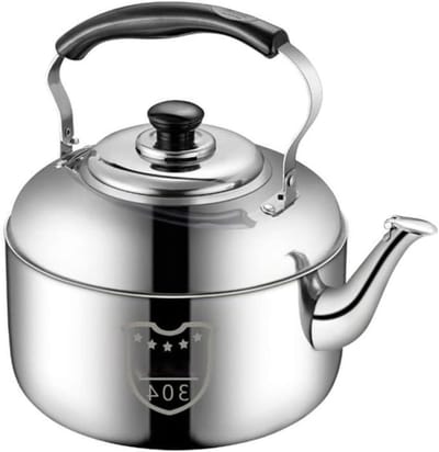 Waterkoker RVS - Theepot Inductie - Water Koken - Verdikte Bodem - 4 Liter - Zilver