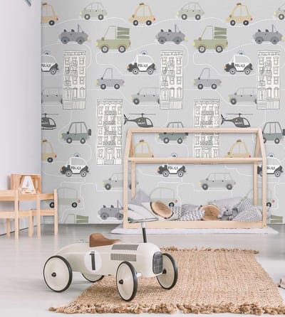 INGK Kinderbehang - Traffic, Gray