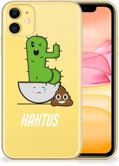 Apple iPhone 11 Telefoonhoesje met Naam Cactus Poo