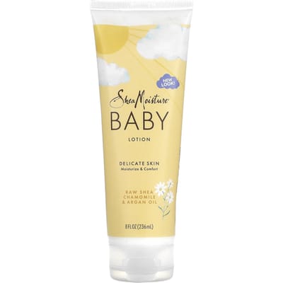 SheaMoisture, Ruwe Shea Kamille & Arganolie Babylotion met Wierook en Mirre, 8 fl oz (237 gr) beige
