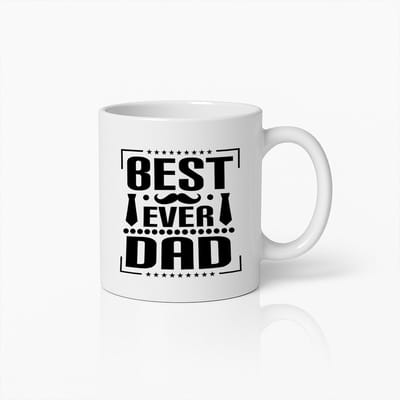 Beste Papa Ooit Mok 330ml – Vaderdag Cadeau – Koffie Thee Beker voor Vaderwaardering