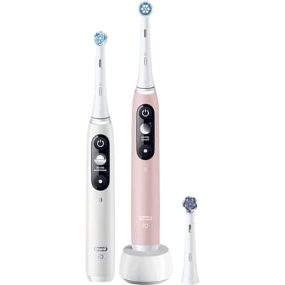 Oral-B iO 6 Elektrische Tandenborstel Duo - Wit & Roze - 1 set