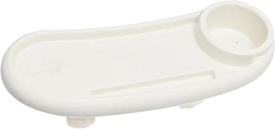 Kinderwagen dienblad - Baby organizer - Onderweg spullen - Verstelbare stabiliteit - 44 cm breed - Wit