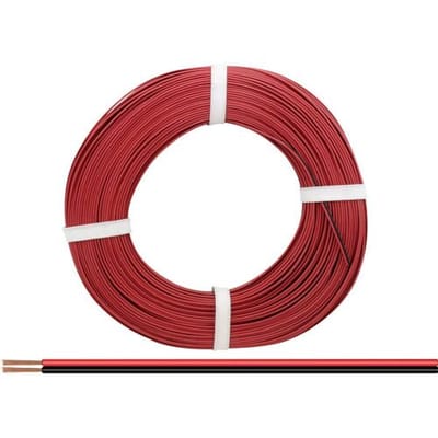 Donau Elektronik 225-010-25 Draad 2 x 0.25 mm² Rood/zwart 25 m