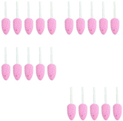 Store_7 - Slijpsteen bits - Schurende gereedschappen - Lange levensduur - Roze en zilver - Voor slijpen en reinigen - 20 stuks