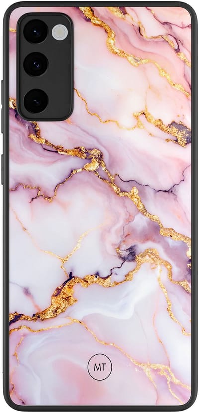 Hoesje geschikt voor Samsung Galaxy S20 FE - Marble pink - TPU Hard Case Backcover - Roze - Mooie Telefoonhoesjes