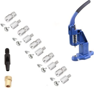 Klinknagel Persmachine - Klinknagel Tool Kit - Kleding Repareren - Universele Matrijzen - 5-12mm - Nikkel