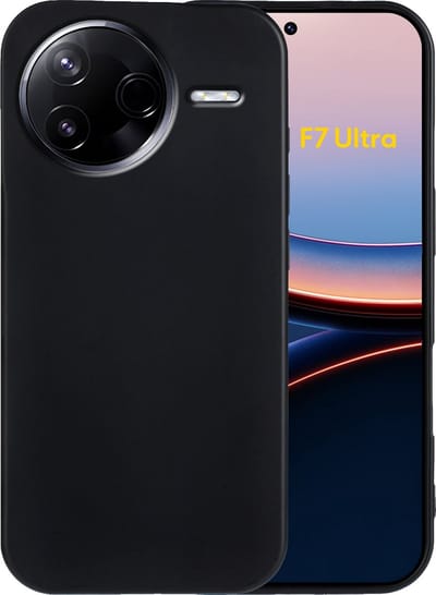 Just in Case hoesje geschikt voor Xiaomi Poco F7 Ultra Hoesje Siliconen - Flexibele Case - Zwart
