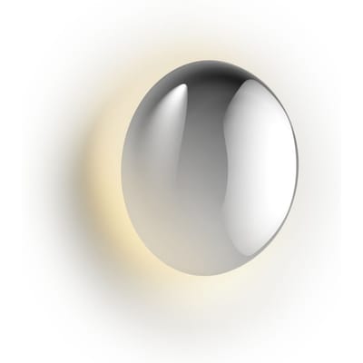 Marset Babila Wandlamp Outdoor - gepolijst roestvrij staal - Ø 18 cm