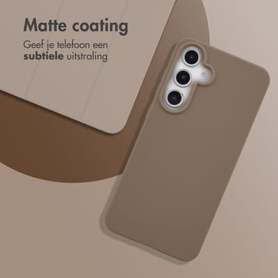 imoshion Hoesje - Geschikt voor Samsung Galaxy S24 FE - Color Backcover - Bruin