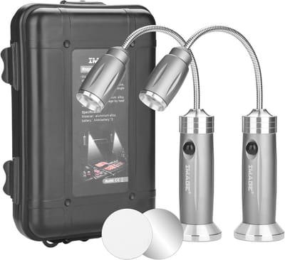 Grilllamp set van 2, magnetische led-verlichting met 360 graden draaibaarheid voor buitengebruik, perfect voor barbecues en picknicks