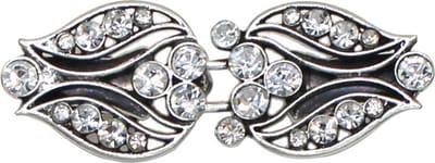 Fako Bijoux® - Vestsluiting Classic - Clip Met Haakje - Vestclip - Vestklem - Tulpen - Zilverkleurig