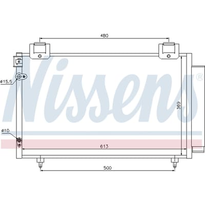 Condensator, airconditioning NISSENS 94730