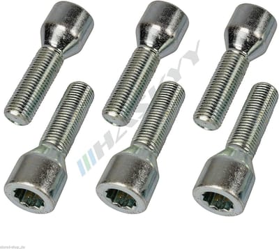 Ster Schroeven Set - Wielbouten Zink - Velg Beveiliging - Speciale Adapter - M14x1.25x38 - Zink