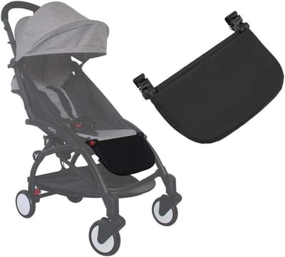Verstelbare Voetsteun voor Babywagens - Universele Accessoire voor Comfort en Ondersteuning - Geschikt voor Diverse Modellen (Zwart)