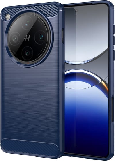Coverup Hoesje - Geschikt voor OPPO Find X8 Pro Hoesje - Coverup Armor Brushed TPU Back Cover - Blauw