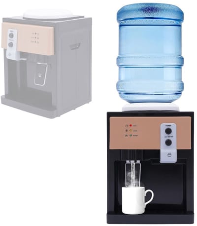 CLVP® Waterkoeler - Waterdispenser met Koud Water - Waterkoeler Dispenser - Zwart met Bruin