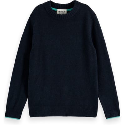 Scotch & Soda Boy Regular-fit Soft Knitted Pullover Sky Captain Taglia: 4 | Maglioni Outlet | kids