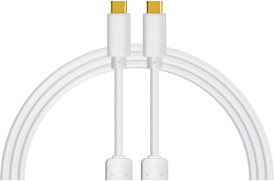 DJ TECHTOOLS Chroma Cables USB C to C white, 0,25 m - Kabel voor DJs