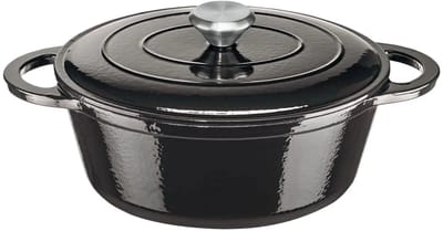 Ernesto Braadpan Schotel Gietijzeren ovenschaal, Ø 25 cm (zwart)