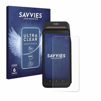 Savvies - Screenprotector voor ingenico Axium DX8000 - Folie Beschermfolie transparant 6 Stuks