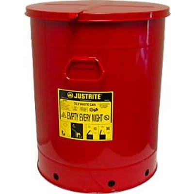 Afvalcontainer van plaatstaal, Handmatige bediening, 80 l